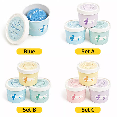 Ice Cream-Themed Interactive Dog Ball Toy
