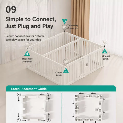 Indoor Resin Pet Playpen