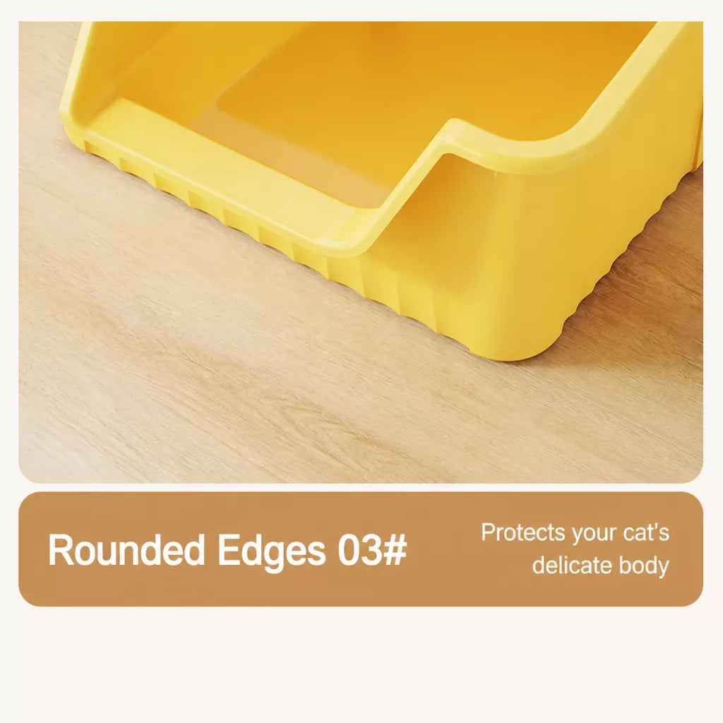 Jumbo Plastic Cat Litter Box with High Sides p-05679