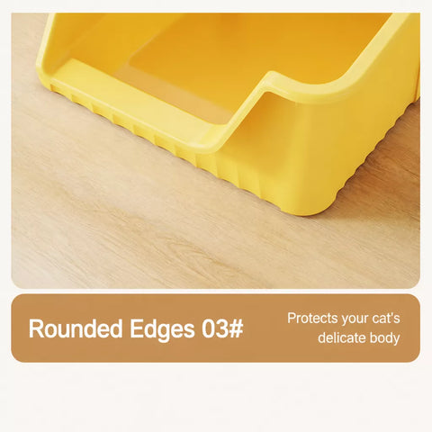 Jumbo Plastic Cat Litter Box with High Sides p-05679