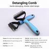 Double-Sided Dematting and Thinning Comb for Cats and Dogs