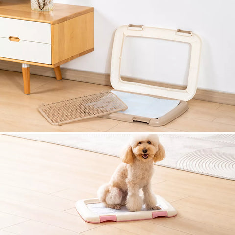 Elevated Mesh Dog Potty Tray