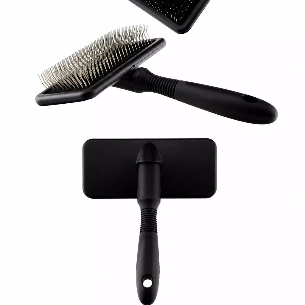 Dog & Cat Grooming Pin Brush for Loose Fur & Tangles