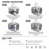 Foldable Pet Carrier for Cats and Dogs with Shoulder Strap