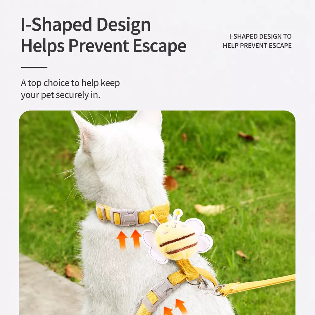 Cat Vest Harness and Leash for Outdoor Walks