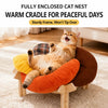Flower-Shaped Pet Bed with Stand & Removable Cover for Cats and Small Dogs