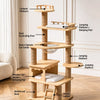 Solid Wood Cat Tree for Climbing, Perching & Resting