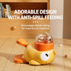 Duck-Shaped Rotating Treat Dispenser Toy
