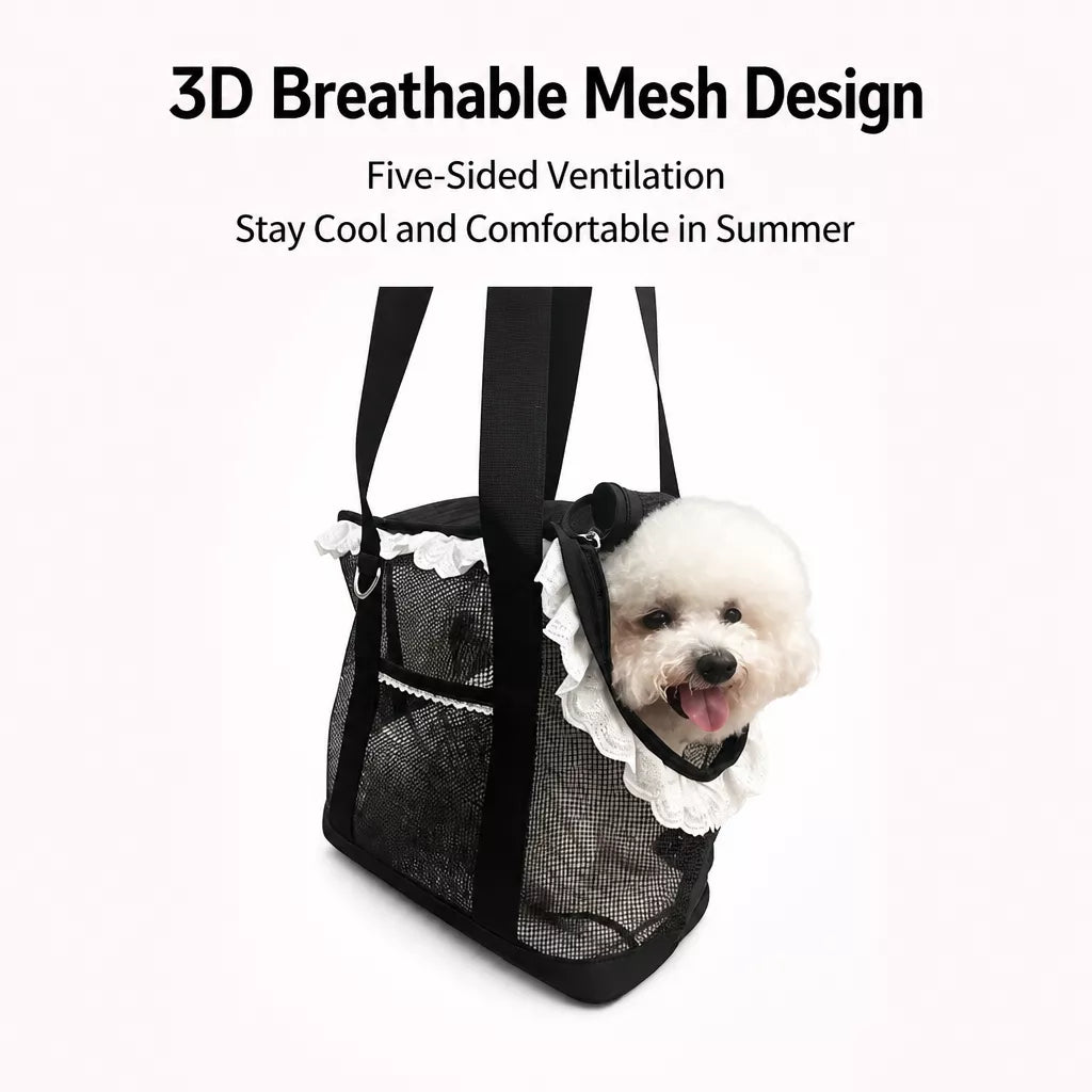 Breathable Mesh Crossbody Pet Carrier
