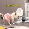 Toilet-Shaped Pet Water Bowl with Wide Opening