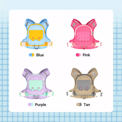 Vest-Style Pet Harness and Leash Set for Dogs & Cats