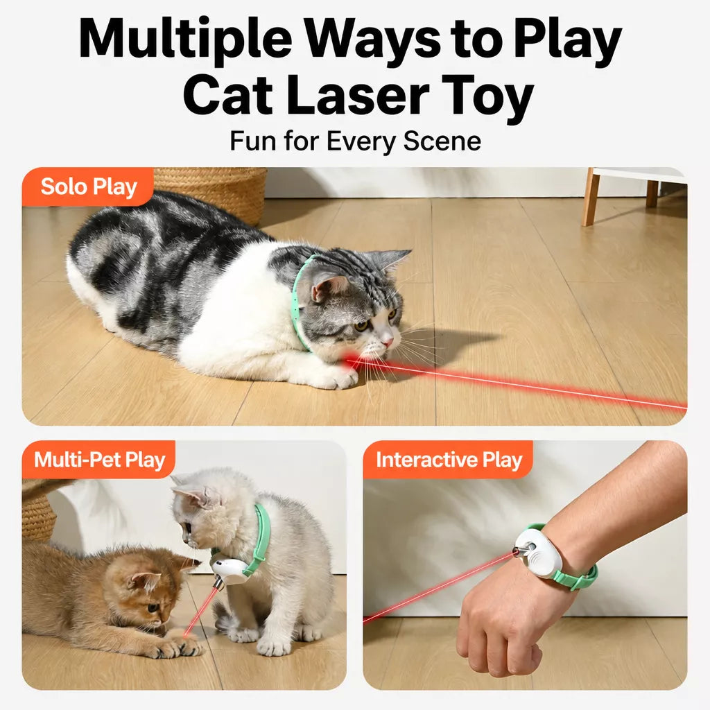 Rechargeable Laser Cat Toy for Interactive Play