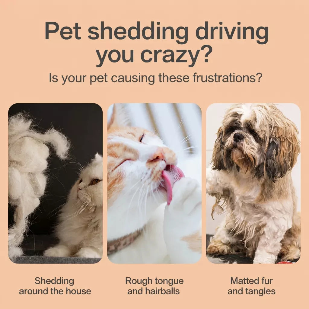Self-Cleaning Deshedding Comb for Dogs & Cats