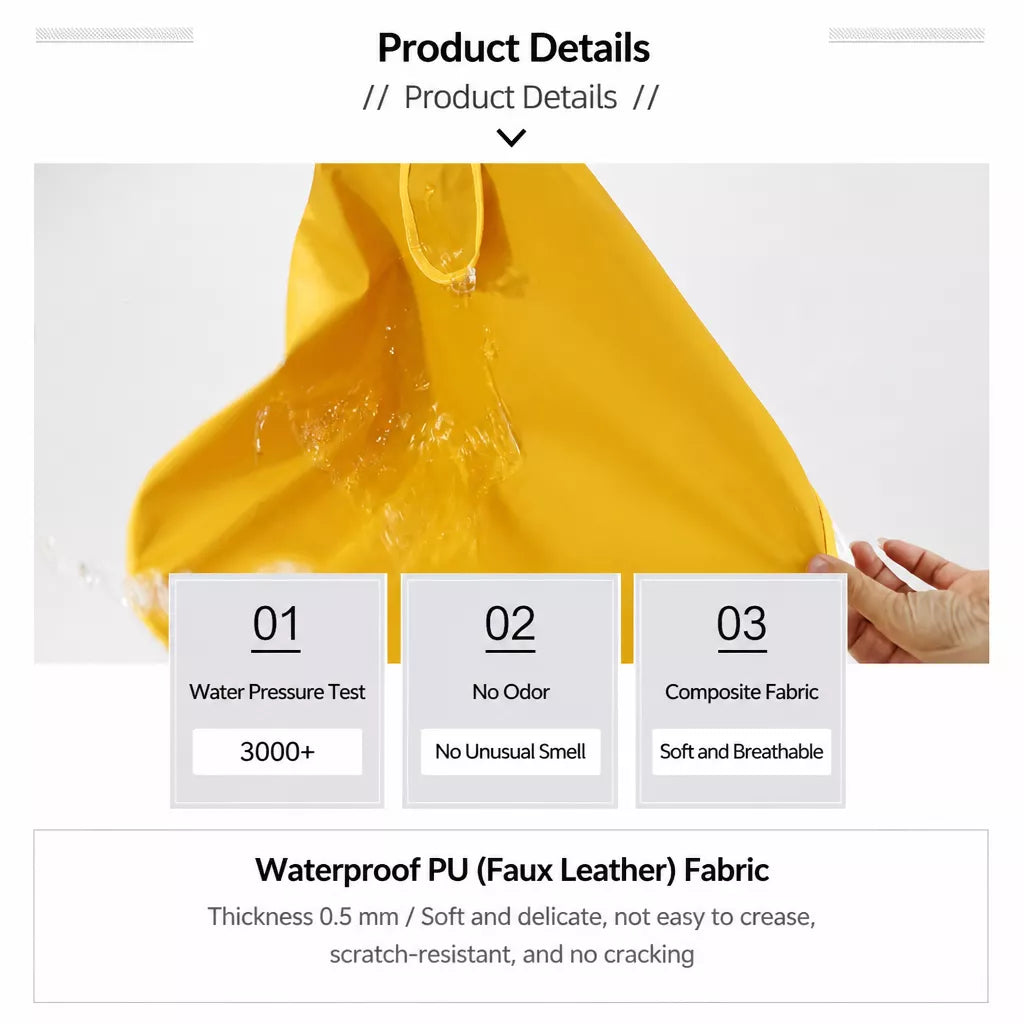 Waterproof Full-Coverage Dog Rain Poncho for Rainy Walks