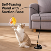 Suction Cup Cat Teaser Toy with Long Wand