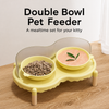 Ceramic Pet Bowl Set with Stand
