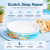 White Corrugated Cardboard Cat Scratcher Bed