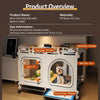 Indoor Pet Crate with Separate Toilet Tray