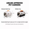 Ventilated Portable Pet Carrier for Small Dogs & Cats