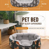 Semi-Enclosed Plush Pet Bed for Cats and Small Dogs