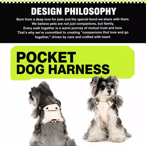 Adjustable Vest-Style Dog Harness for Small to Medium Dogs