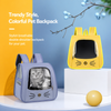 Large Pet Carrier Backpack with Panoramic Window for Cats