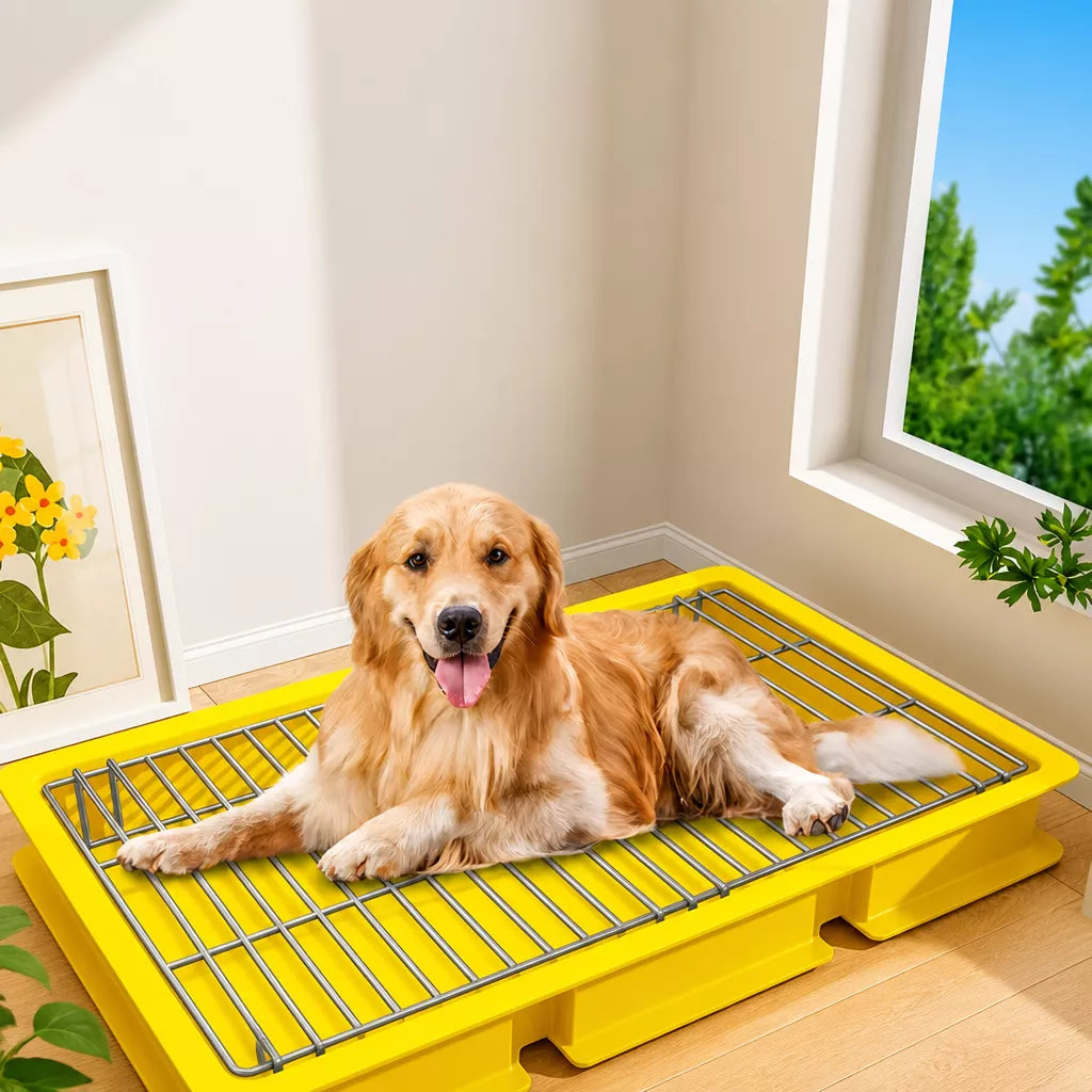 Dog Potty Training Tray with Grate