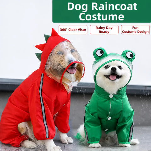 Four-Leg Waterproof Dog Raincoat