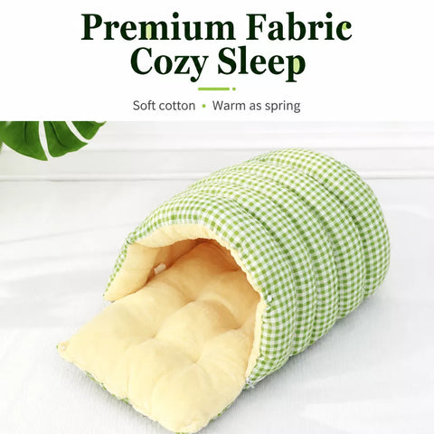 Washable Semi-Enclosed Polyester Cat & Small Dog Bed