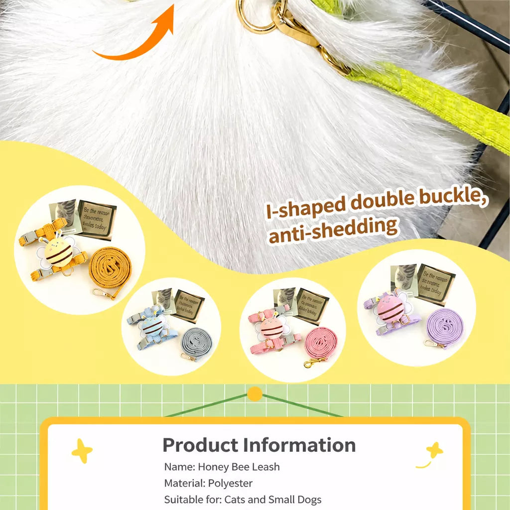 H-Style Harness and Leash Set for Kittens