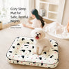 Cotton-Linen Pet Bed Mat for Small Dogs and Rabbits
