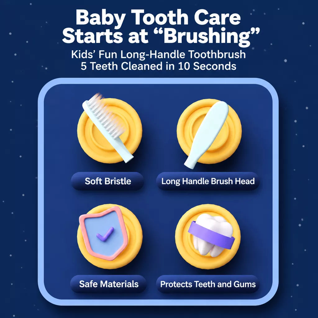 Penguin Soft-Bristle Toothbrush for Children Ages 6–12