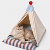 Semi-Enclosed Tent Bed for Cats and Dogs