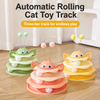 Interactive Bee Cat Toy with Spinning Track