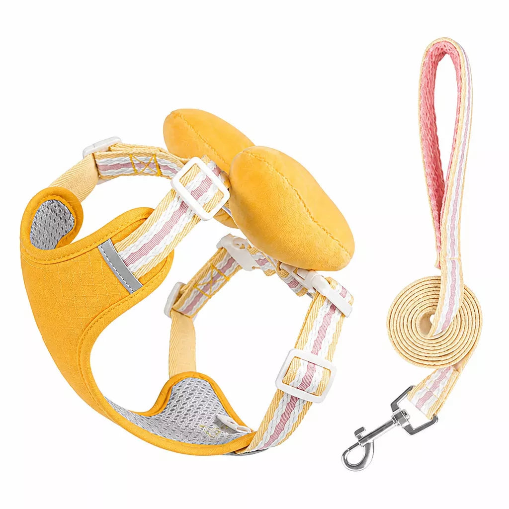 Bow Vest Harness and Leash for Small Dogs