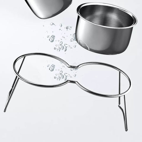 Elevated Stainless Steel Pet Bowl Stand