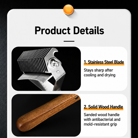 Double-Sided Dematting Comb for Dogs and Cats