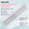 Cat & Dog Grooming Comb for Detangling and Loose Fur