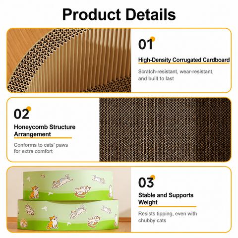 Corrugated Cardboard Cat Scratcher Lounge
