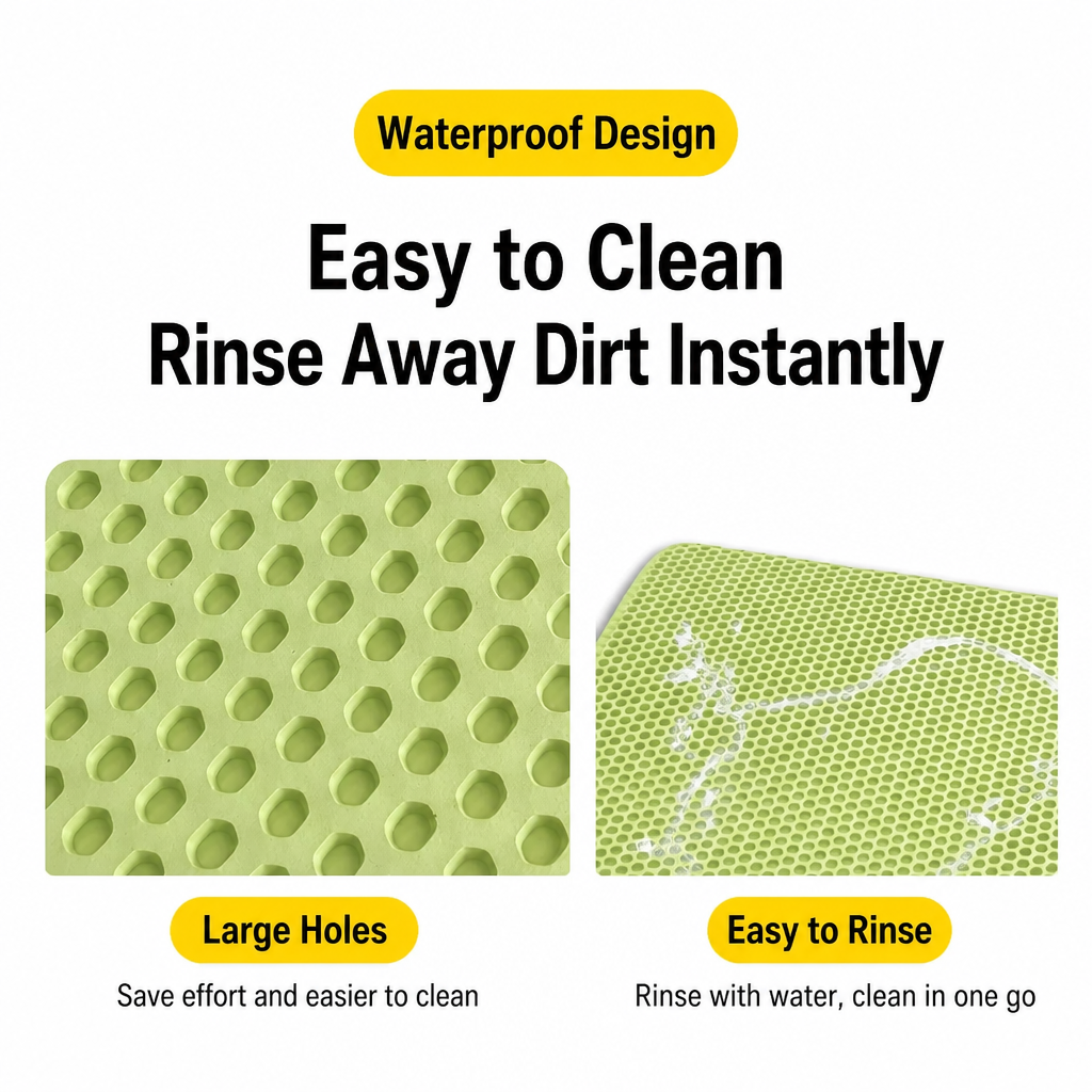 Double-Layer Cut-to-Fit Cat Litter Mat