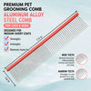 Cat & Dog Grooming Comb for Detangling and Loose Fur