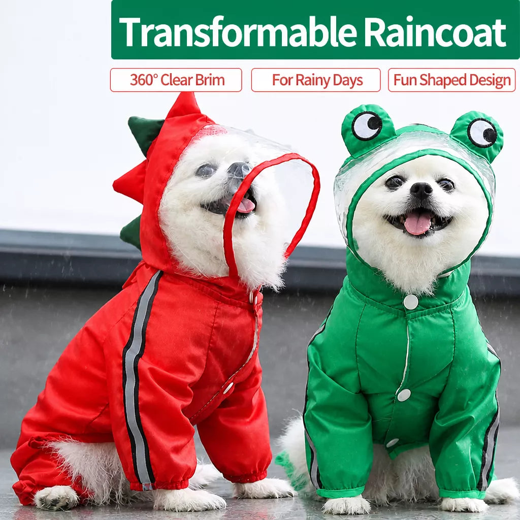 Four-Leg Waterproof Dog Raincoat