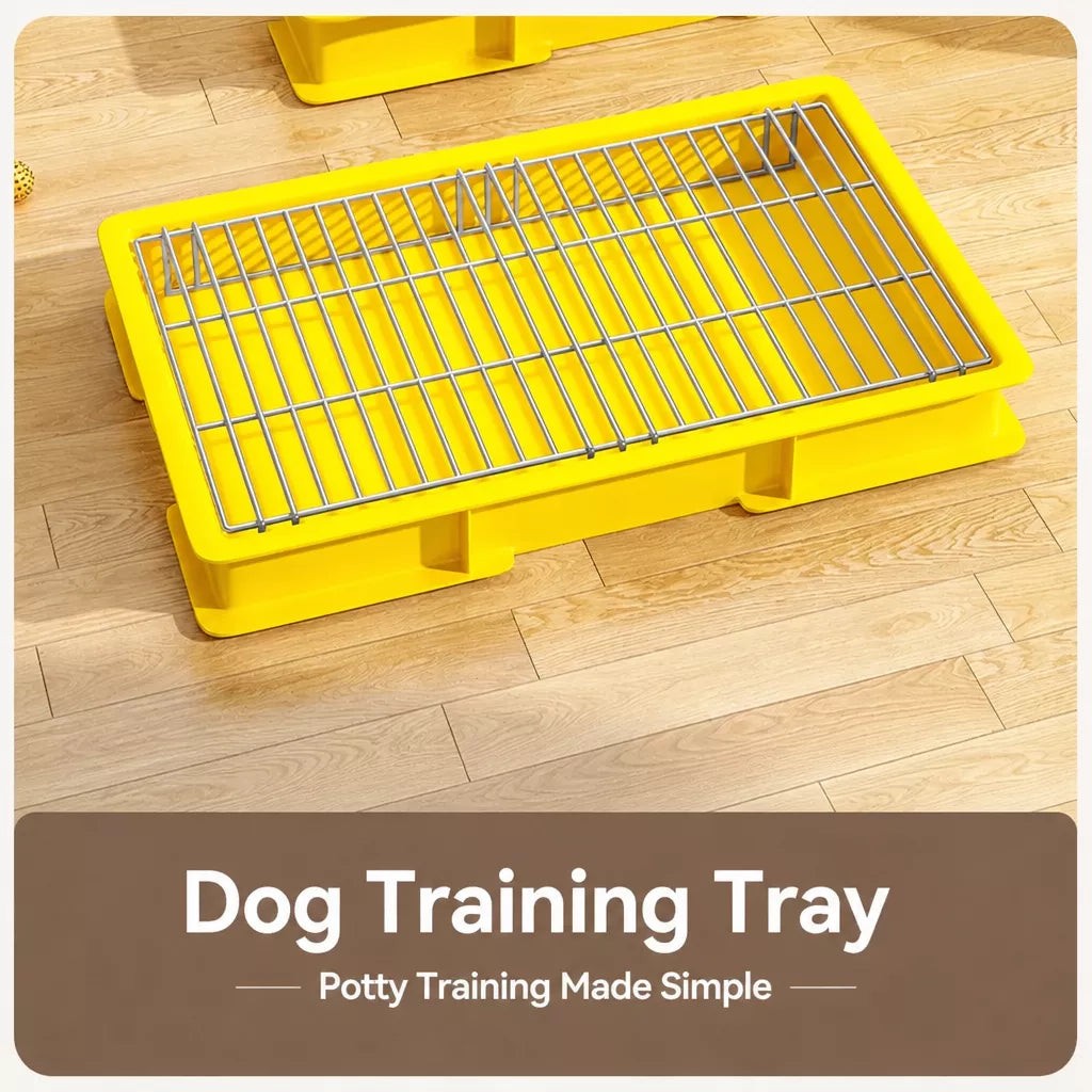 Dog Potty Training Tray with Grate