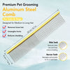 Cat & Dog Grooming Comb for Detangling and Loose Fur