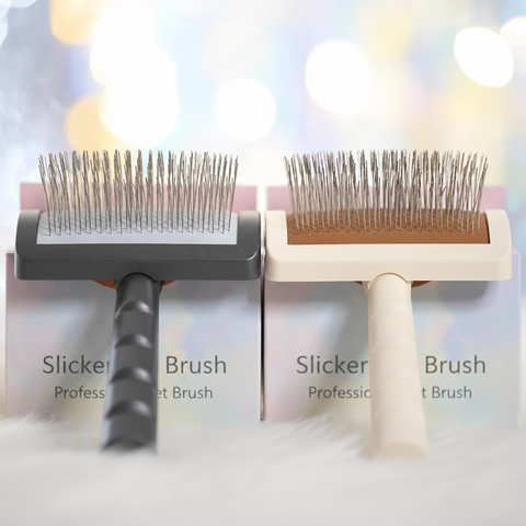 Wooden Air-Cushioned Pin Brush for Cats & Dogs