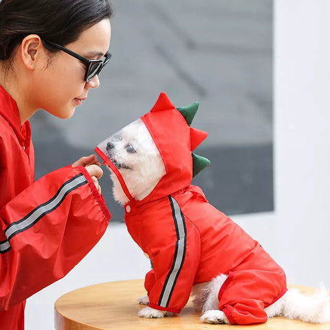 Four-Leg Waterproof Dog Raincoat