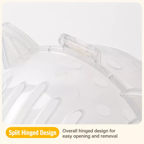 Clear Plastic Recovery Cone for Cats