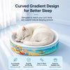 White Corrugated Cardboard Cat Scratcher Bed
