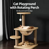 Wooden Space Capsule Cat Tree with Scratching Post