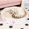 Petal-Style Corrugated Cardboard Cat Scratcher Bed